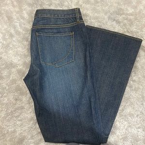 Paper Denim Cloth Low Rise Boot Cut Jeans